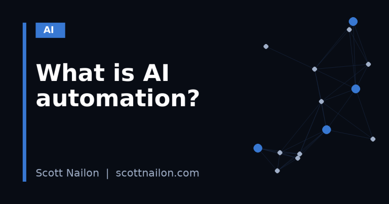 What is AI automation? | Scott Nailon